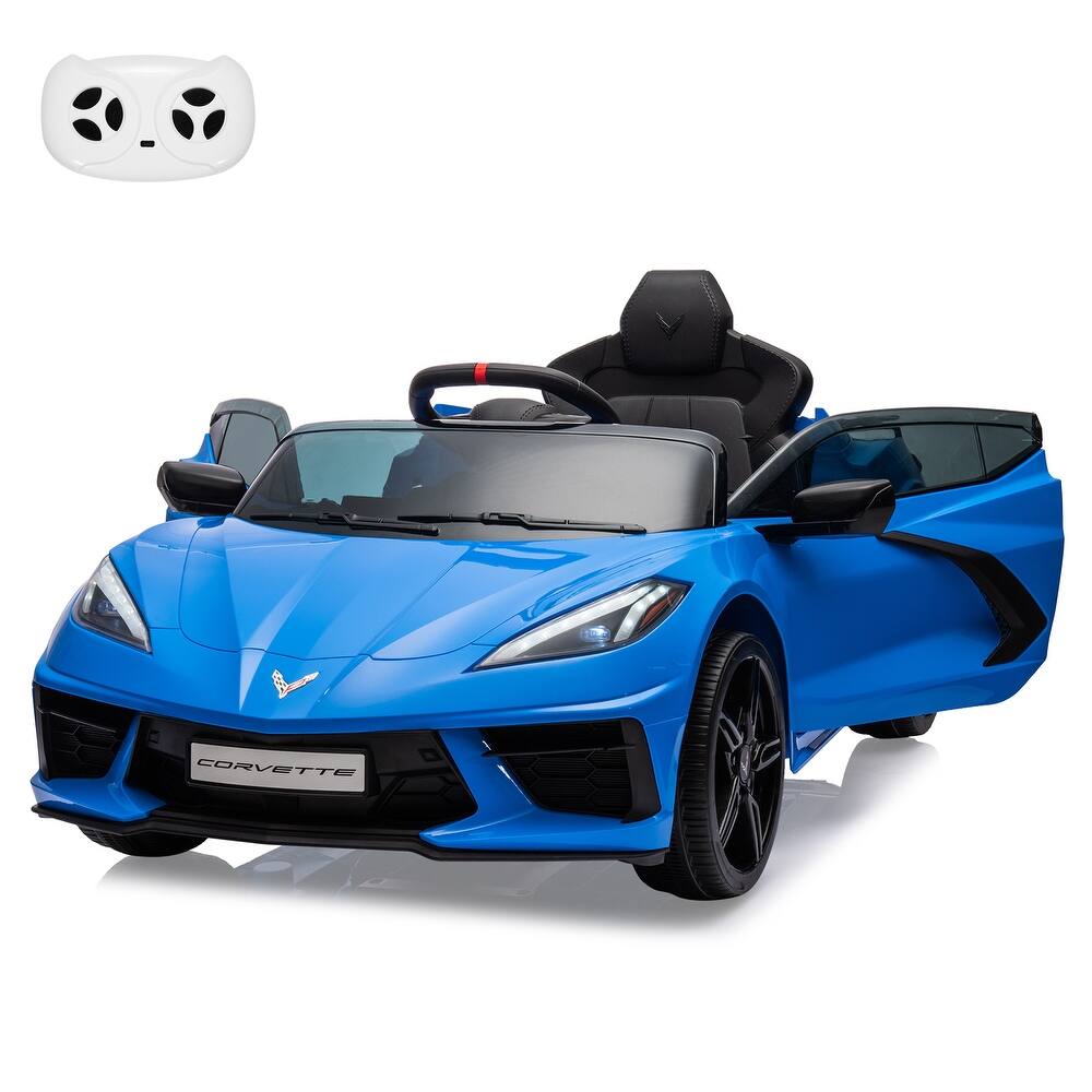 12V Kids Ride On Car Sports Licensed Corvette Electric Car Toy for Kids Best Gifts