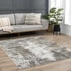 preview thumbnail 12 of 37, Hauteloom Liverpool Living Room, Bedroom Area Rug - Contemporary - Off White,Medium Gray,Light Gray - 9'2" x 12'