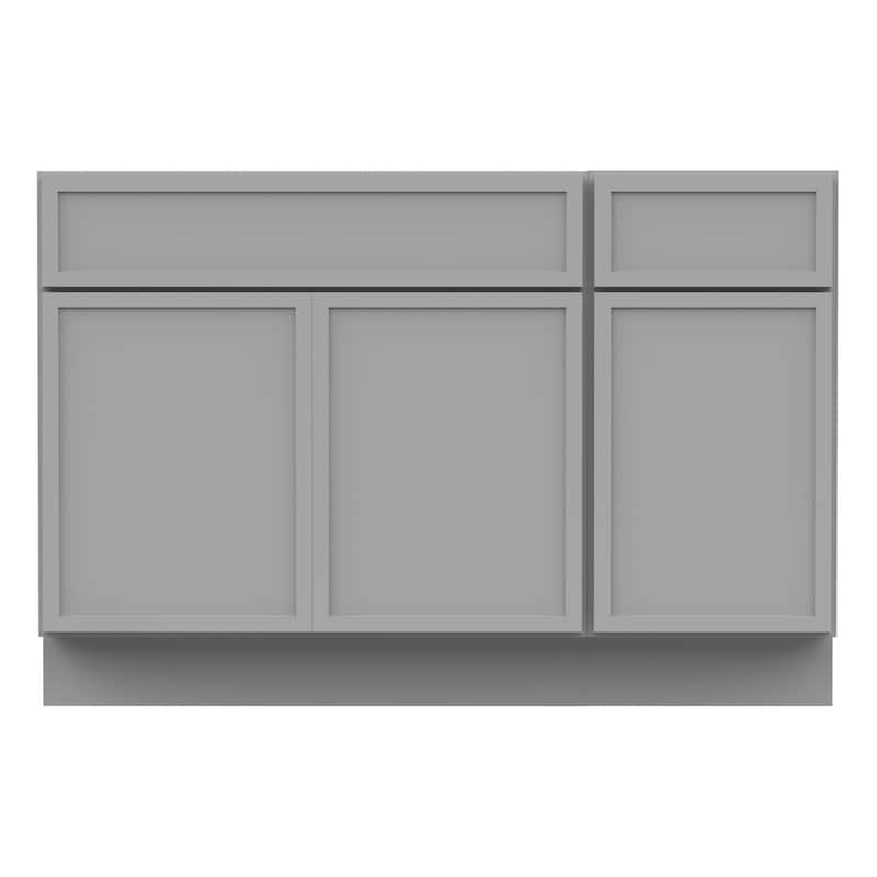 Vanity Art 48" Birch Freestanding Bathroom Vanity Cabinet without Top