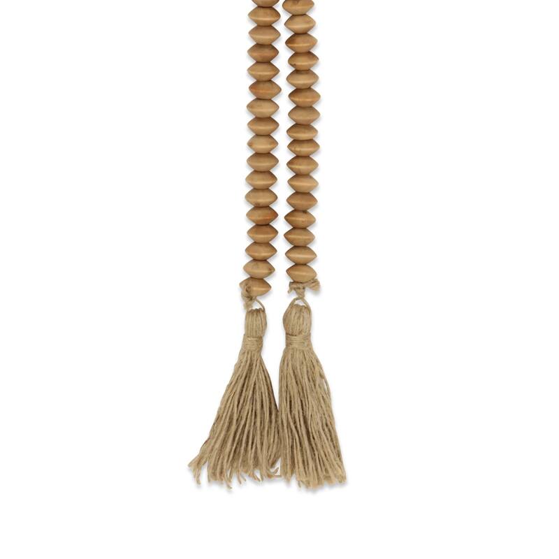 Abacus Styled Beads with Tassels - 36"