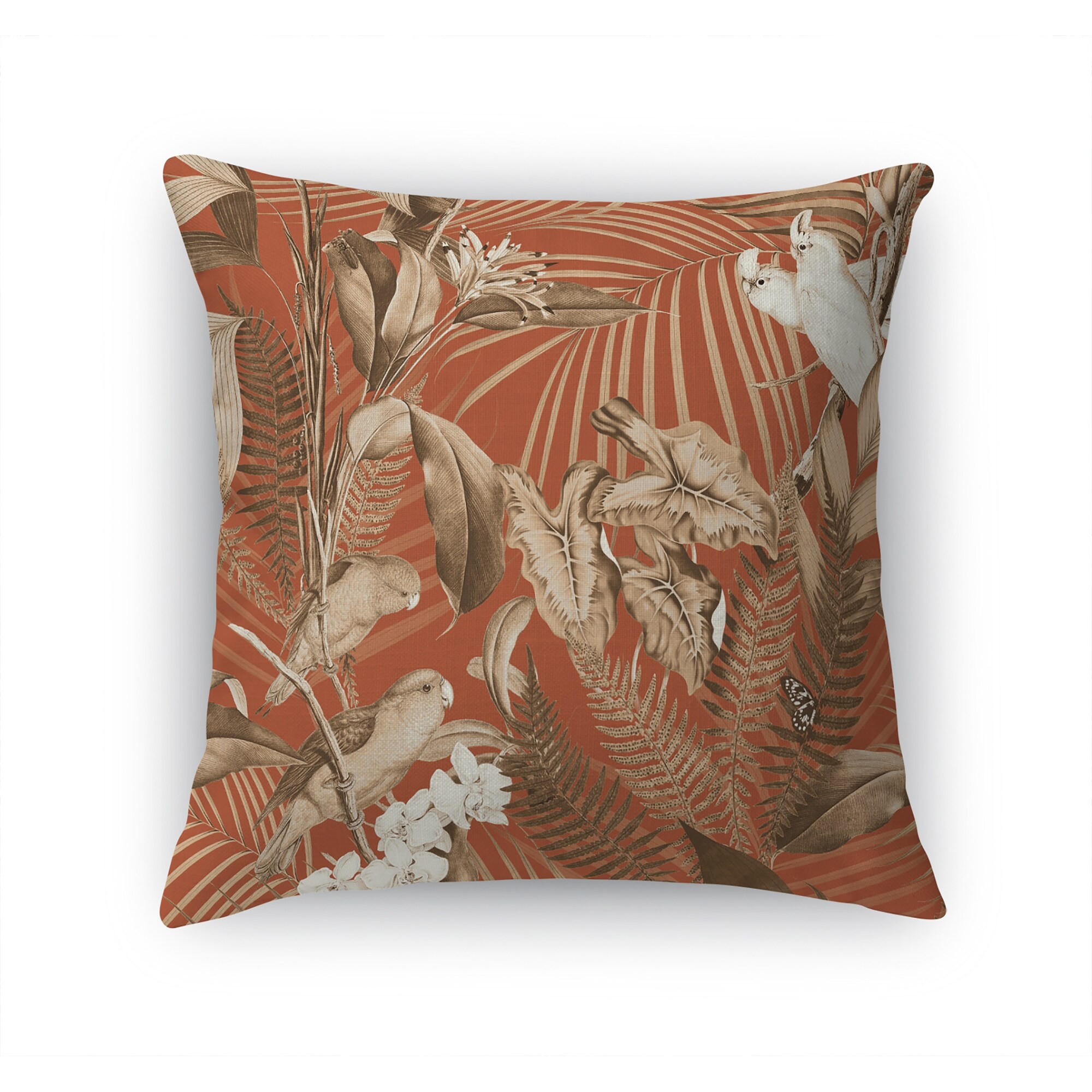 Dark coral outlet throw pillows