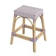 preview thumbnail 39 of 124, Robias 24.5" Rattan Rectangular Counter Stool White/Purple Dot/ Natural Rattan Frame