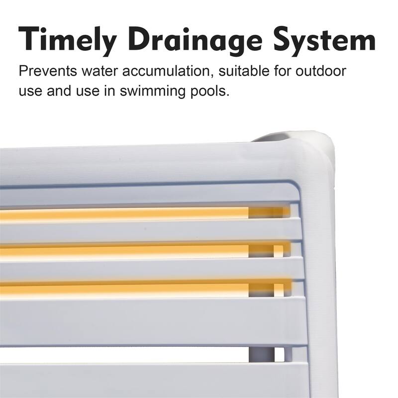 Pool Lounge Chair Plastic Adjustable Recliner