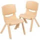 preview thumbnail 30 of 47, 2 Pack Plastic Stackable School Chair with 12"H Seat, Preschool Seating