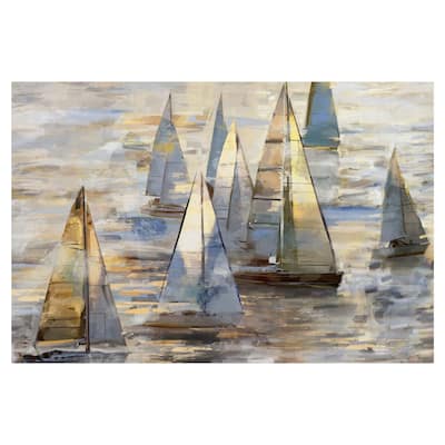Sailing at Dusk Light by Studio Arts Canvas Art Print