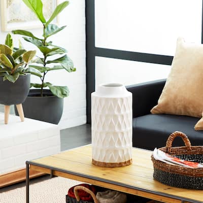 White Porcelain Contemporary Vase