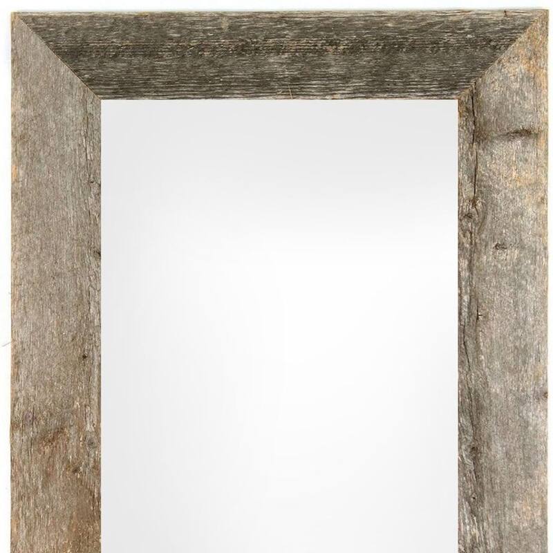 HomeRoots 11" x 14" Gray Solid Wood Hanging Picture Frame
