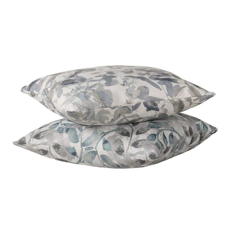 Siscovers Lake & Garden Water-color Print Throw Pillow