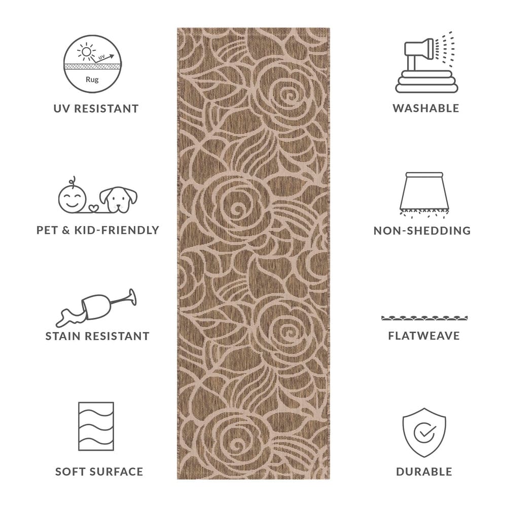 SAFAVIEH Courtyard Fany Indoor /Outdoor Waterproof Patio Backyard Rug