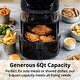 preview thumbnail 3 of 5, Aria 5Qt Panoramic Air Fryer, 180-Degree View, Generous Cooking Capacity, 10 Tailored Presets