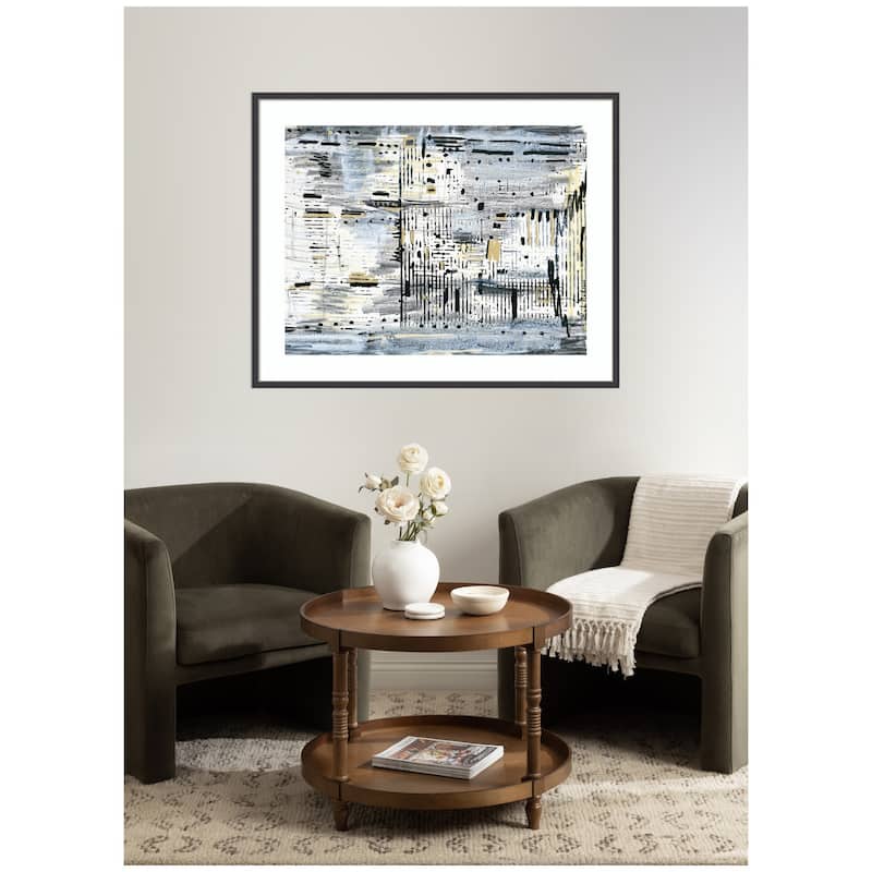 Kate and Laurel Framed Art Brookyln Bridge Horizontal by Leah Nadeau