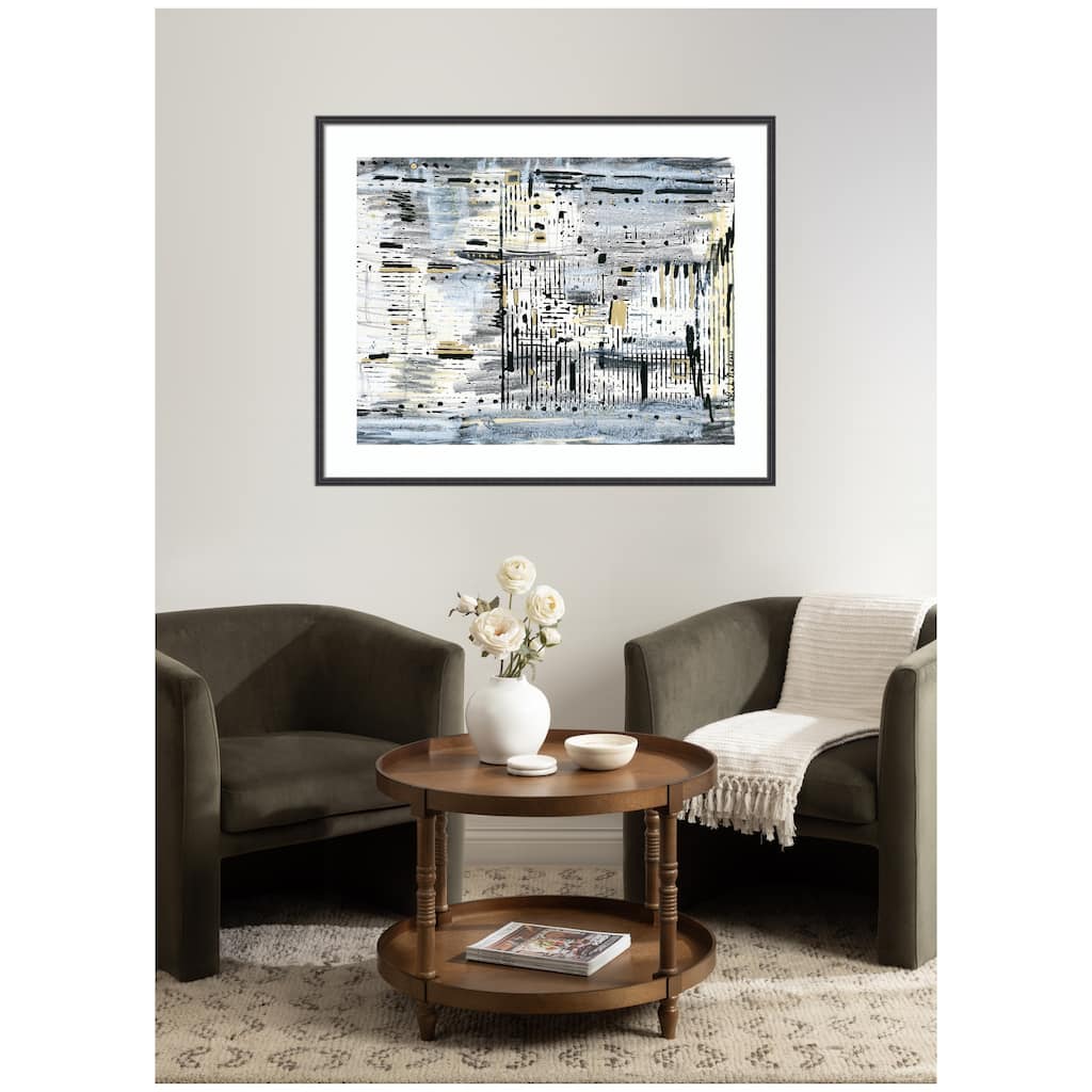 Kate and Laurel Framed Art Brookyln Bridge Horizontal by Leah Nadeau
