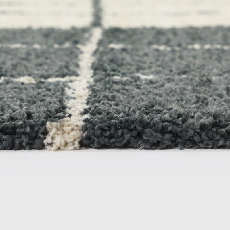 Morton Geometric Shag Area Rug