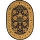preview thumbnail 93 of 94, SAFAVIEH Handmade Antiquity Mazie Traditional Oriental Wool Rug 4'6" x 6'6" Oval - Black - Oval