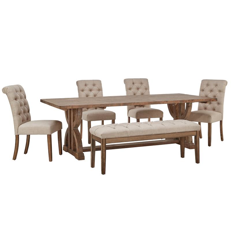 Paloma Reclaimed Wood Rectangular Dining Set by iNSPIRE Q Artisan