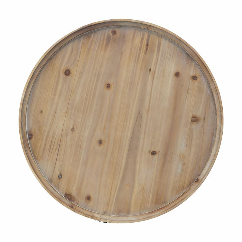 29.7" Round 2-Tiered Coffee Tabel