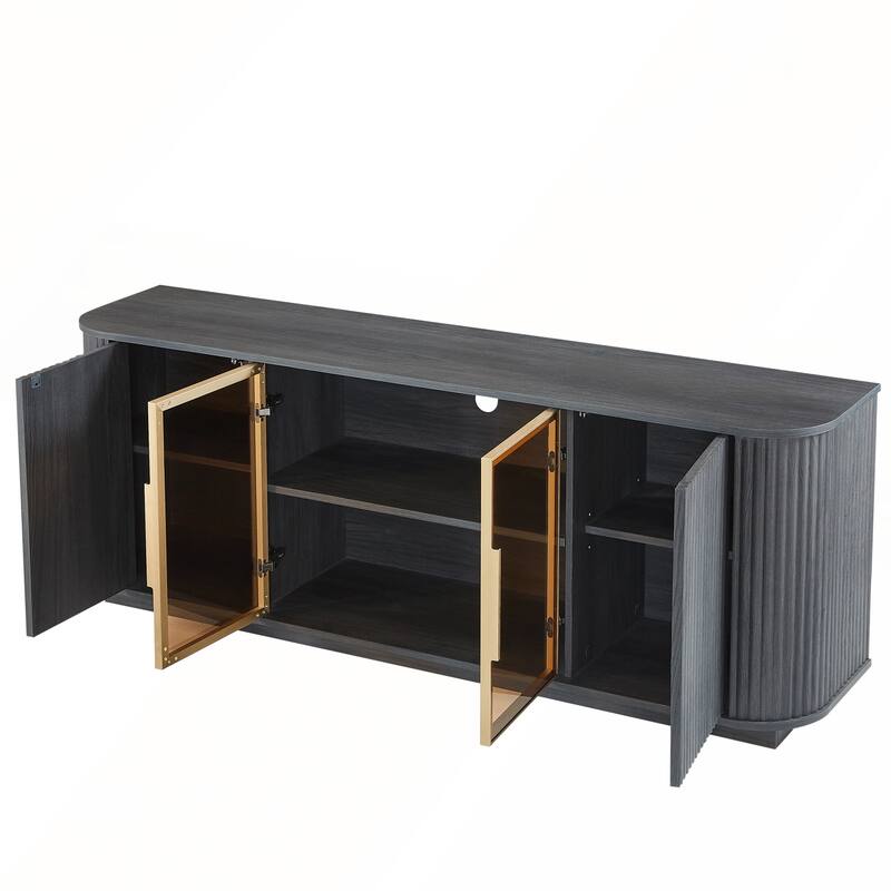64-Inch Wavy TV Cabinet