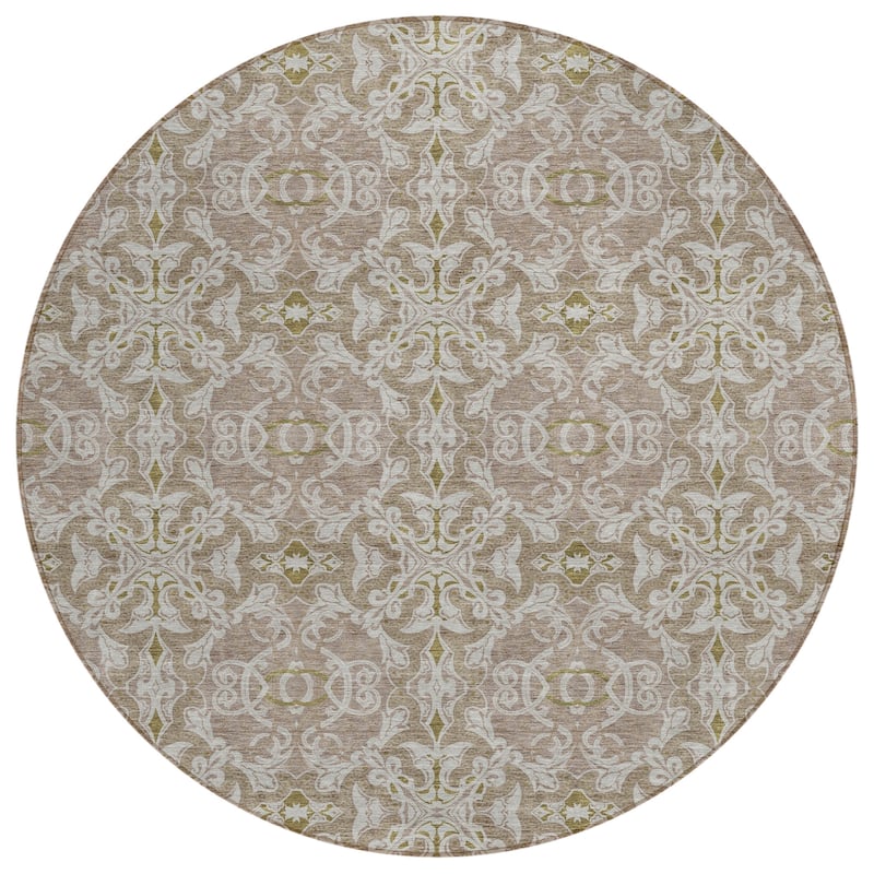 Machine Washable Indoor/ Outdoor Chantille Traditional Medallions Rug