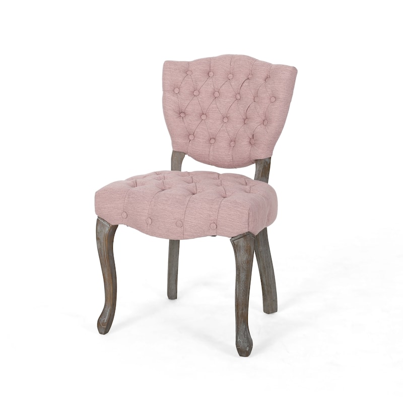 Crosswind Diamond Stitch Fabric Dining Chair by Christopher Knight Home