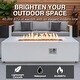 preview thumbnail 3 of 21, GDFStudio - 60" Outdoor Magnesium Oxide Fire Pit Table