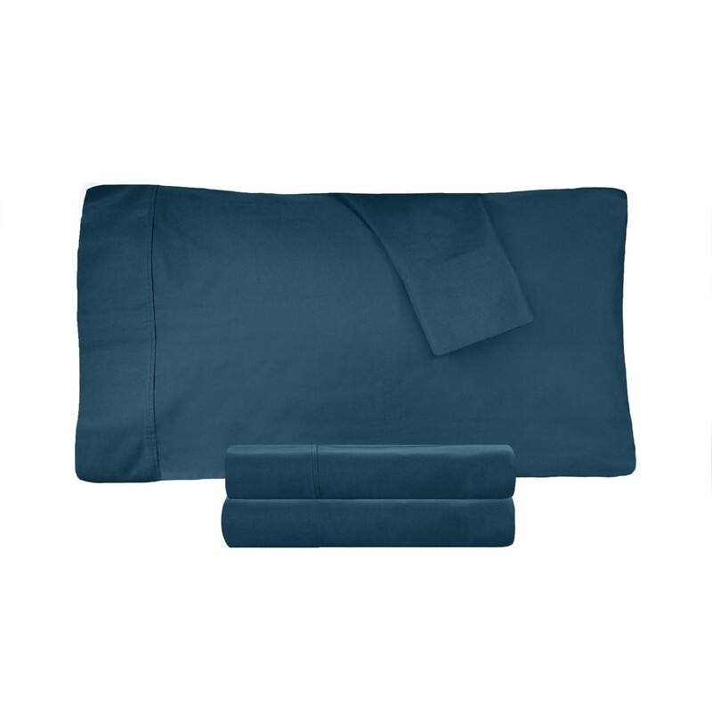 Superior 300 Thread Count Percale Cotton Deep Pocket Bed Sheet Set
