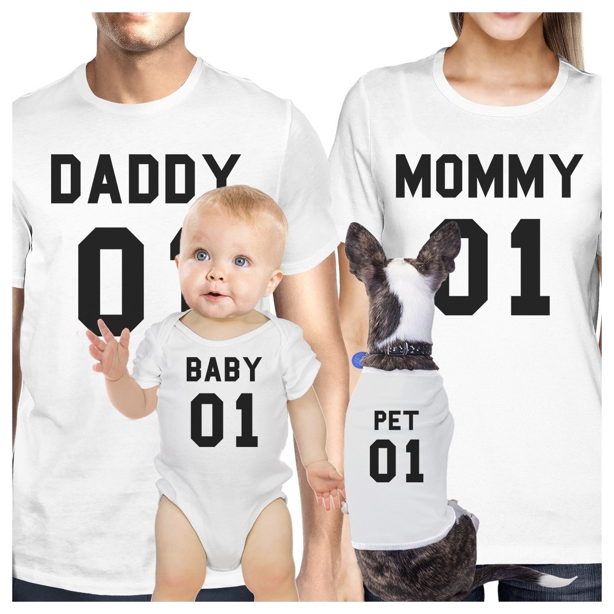 mom dad and baby matching shirts