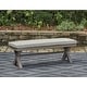 preview thumbnail 1 of 6, Signature Design by Ashley Hillside Barn Gray/Brown 54" Outdoor Dining Bench - 54.38" W x 18.75" D x 19.25" H
