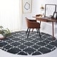 preview thumbnail 20 of 18, SAFAVIEH Hudson Shag Vitchka Glam Trellis 2-inch Area Rug - Grey/Ivory - 4' x 6'