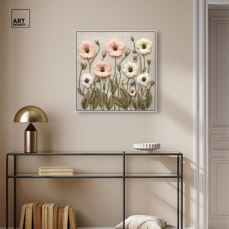 Stitched Serenity I Canvas by Art Remedy