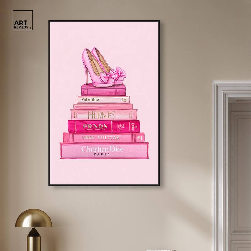 Fashion books in Pink Canvas by Art Remedy