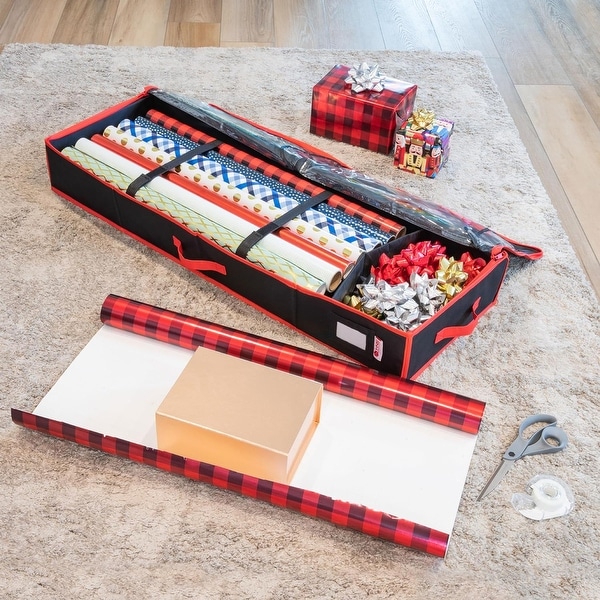 Hold N Storage Wrapping Paper Storage Container. Fits up to 27 Rolls 1.37 Diam. On Sale Bed Bath Beyond 36808223