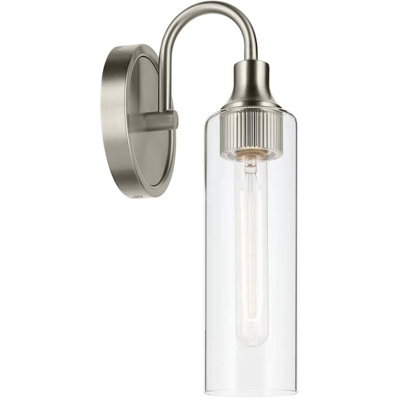 Kichler 55209 Kavi 13" Tall Bathroom Sconce with Clear Glass Shade
