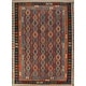 Geometric Kilim Area Rug Flatweave Wool Carpet - 8'8