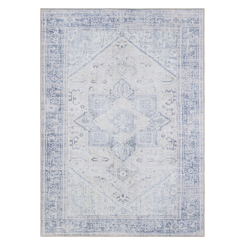 Medallion Boho Machine Washable Area Rug