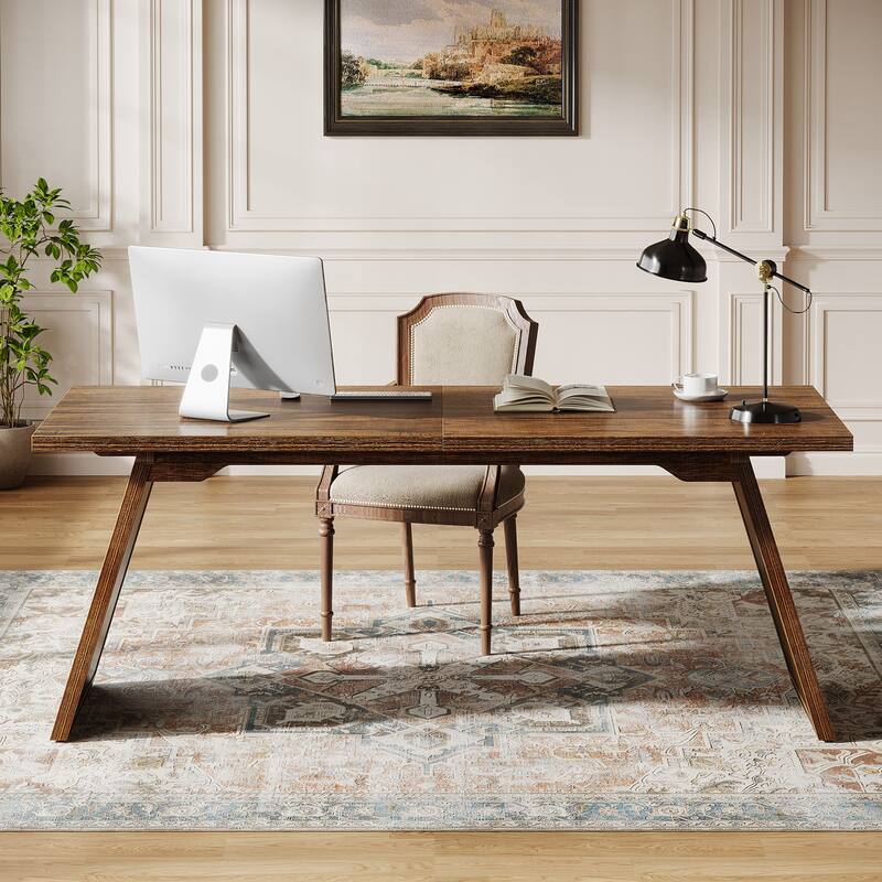 70.87-Inch Executive Desk, Modern and Retro