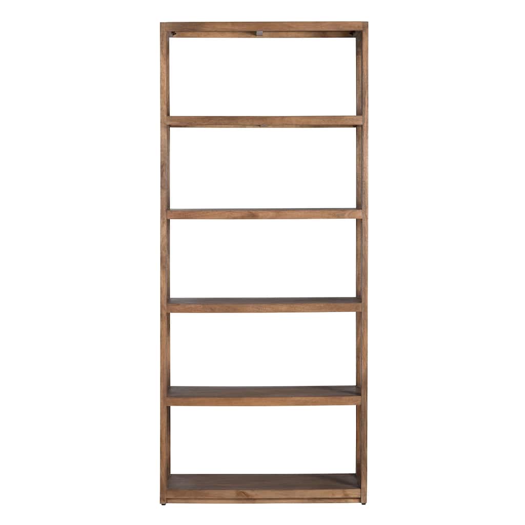 Apollo Mango Wood Etagere Shelf, Natural