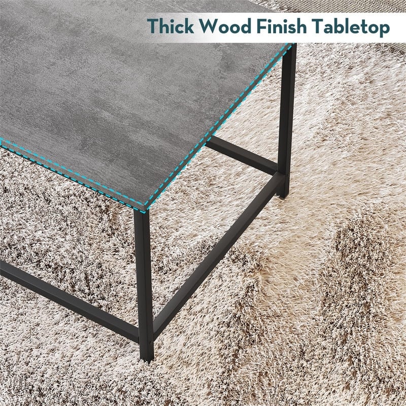 Marble Coffee Table Simple Modern Open Design