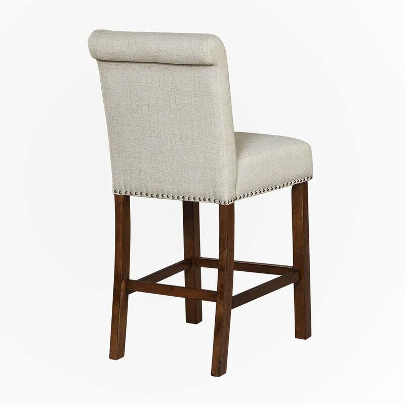 Counter Stool with Nailhead Trim Set of 2,only chairs
