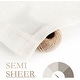 preview thumbnail 38 of 58, DriftAway Pinch Pleat Linen Textured Semi Sheer Solid Curtains Back Tabs
