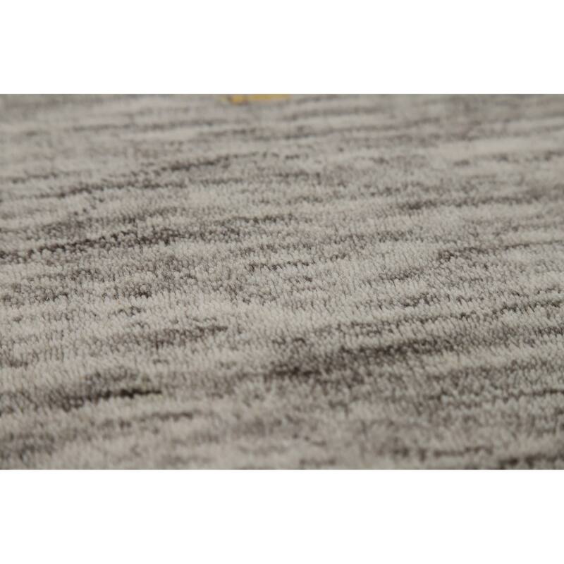 Hand Knotted Oriental 100% Wool Carpet Tribal Animal Pictorial Beige & Ivories Gabbeh Area Rug - 5' 11'' X 4' 1''