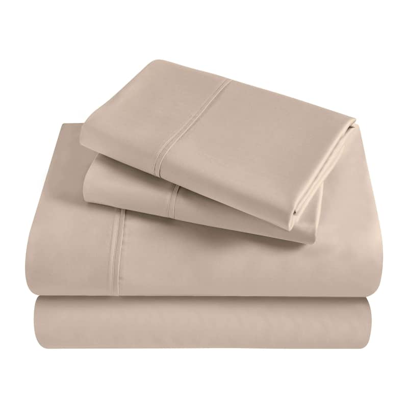 Superior Egyptian Cotton 300 Thread Count Solid Bed Sheet Set