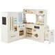 preview thumbnail 1 of 28, Costway Corner Play Kitchen with Lights & Sounds Wooden Toy Kitchen - See Details Beige