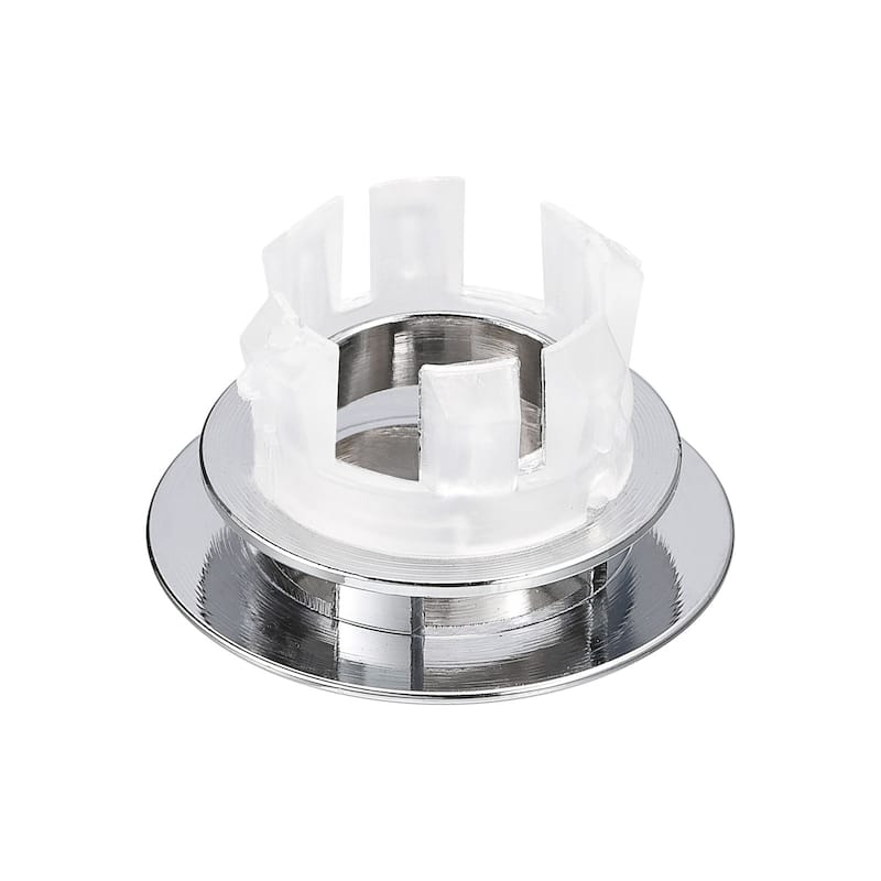 25.5mm Sink Trim Overflow Cover Ring Hole Insert in Round Caps Silver
