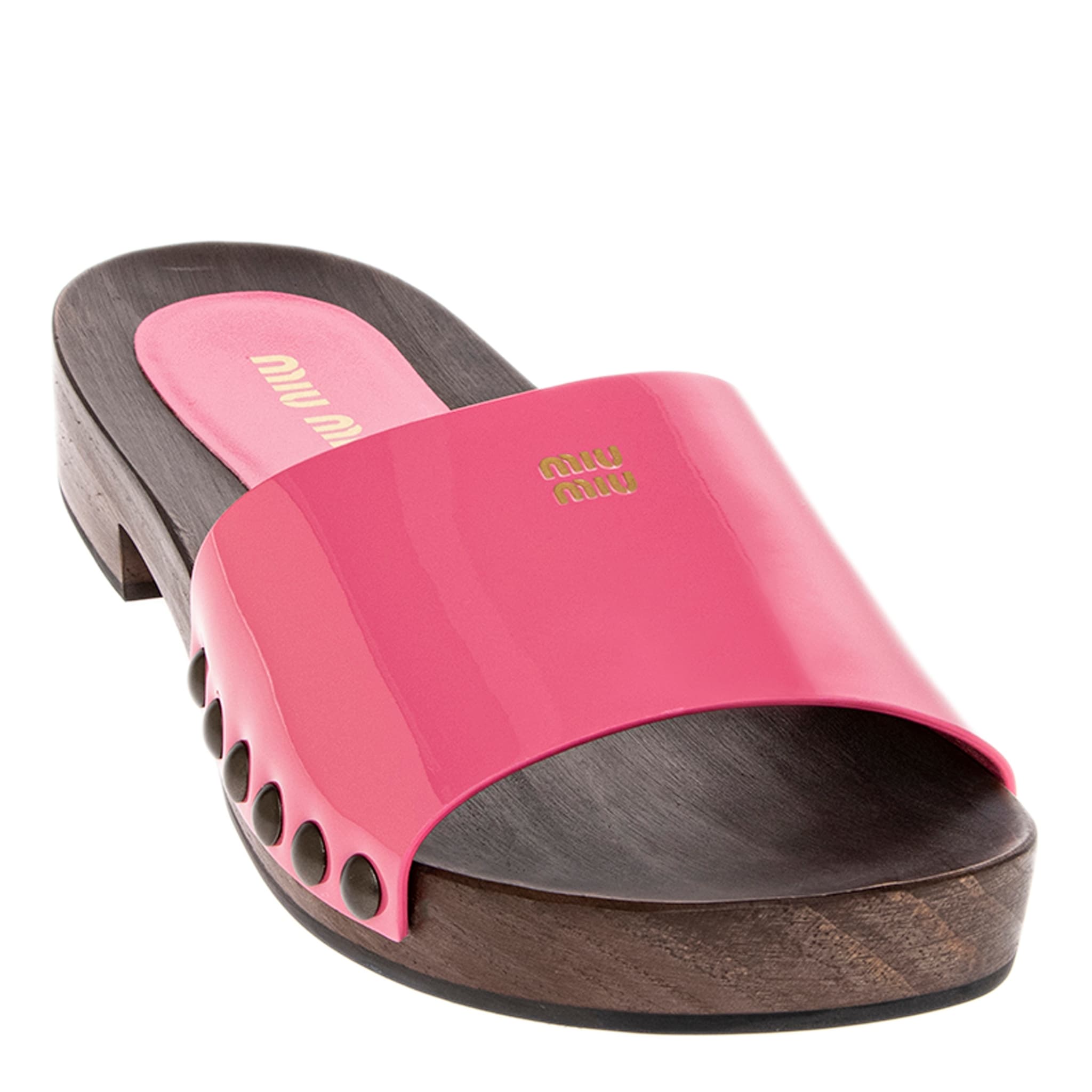 Miu Miu Patent Leather Clogs
