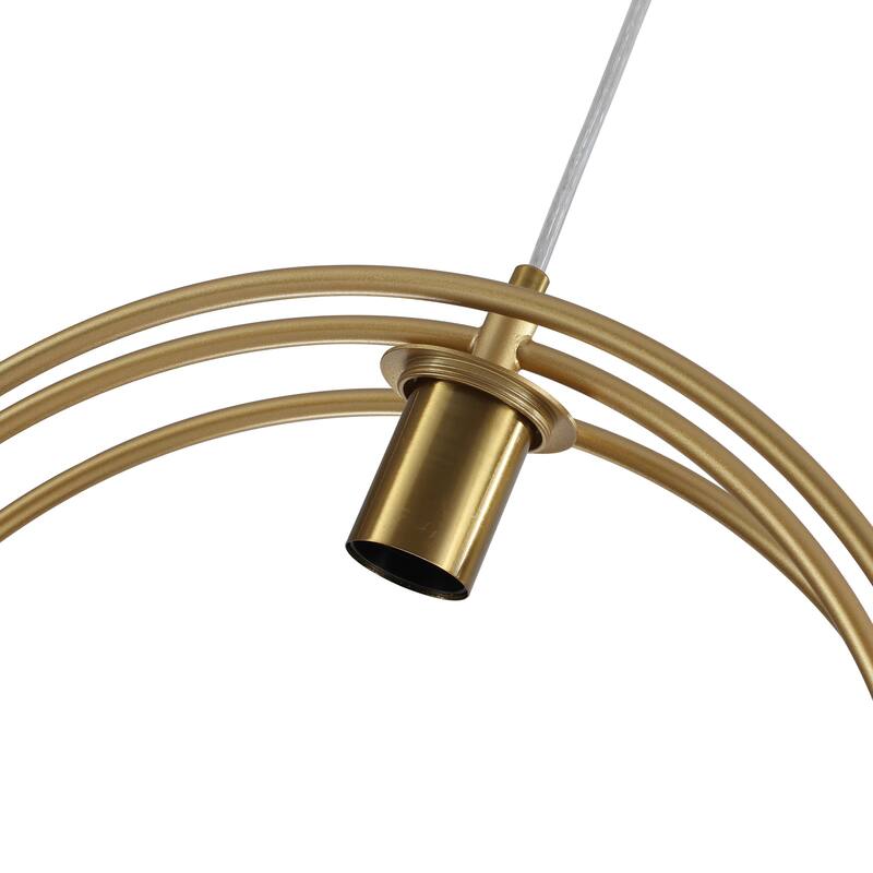 1-Light Modern Minimalist Ring Globe Chandelier