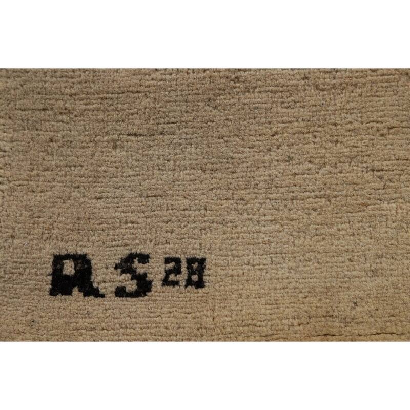 Gabbeh Modern Accent Rug Handmade Contemporary Wool Carpet - 2'7"x 3'11"