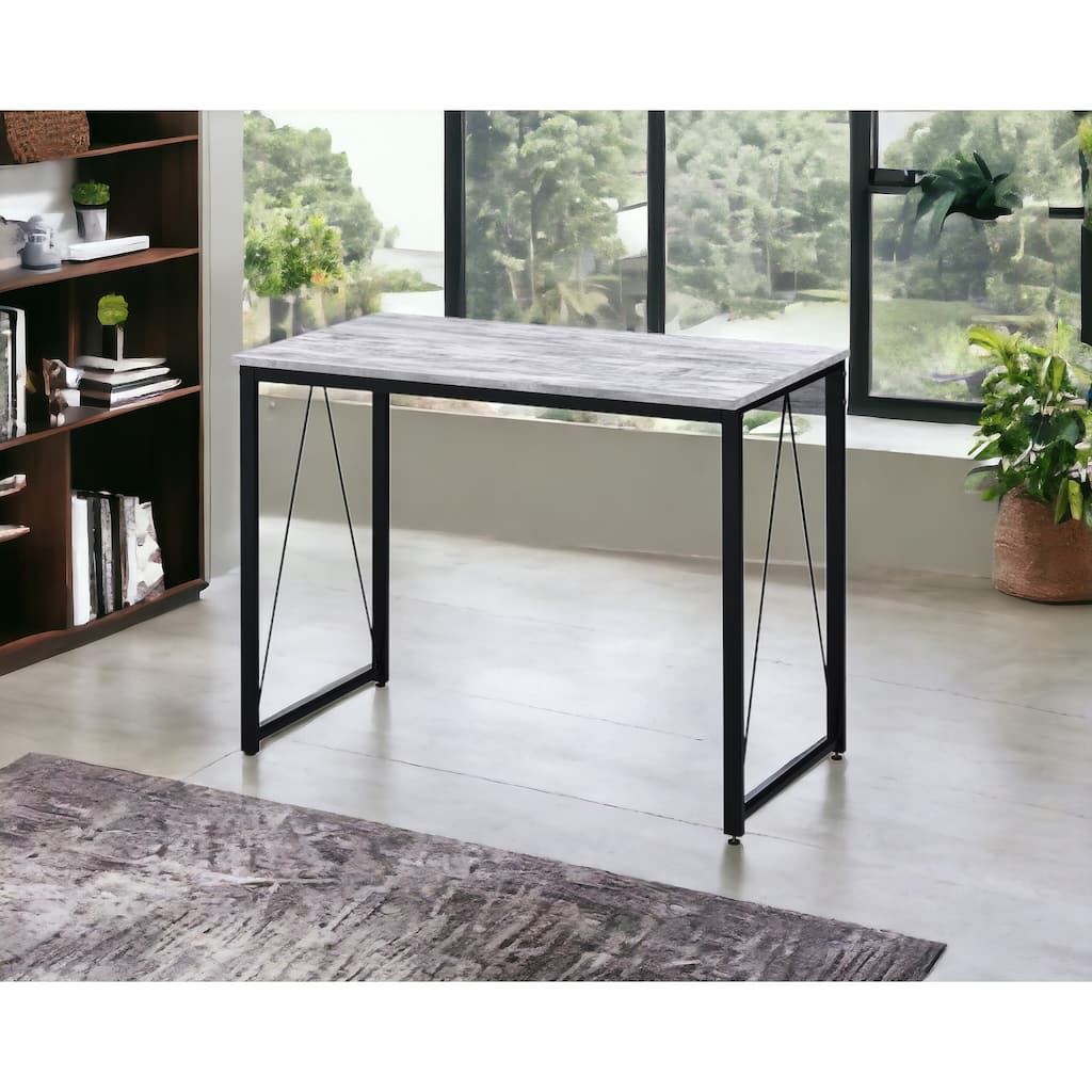 Minimalist Modern Writing Desk with Sturdy Construction and Stylish Accents