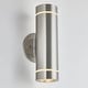 preview thumbnail 2 of 5, Artika C7 Outdoor Cylinder Wall Sconce Light Fixture, Stainless Steel