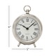 preview thumbnail 12 of 12, Silver Stainless Steel Traditional Clock