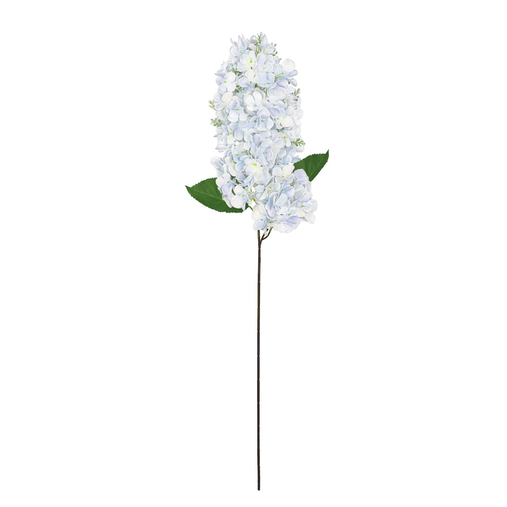 Set of 2 Deluxe Light Blue Artificial Cone Hydrangea Flower Stem Spray 34in - 35" L x 5" W x 5" DP